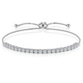 3/4/5mm Adjustable Moissanite Tennis Bracelet for Women Men D Vvs1 Round Gems Lab Diamond Chain S925 Sterling Silver