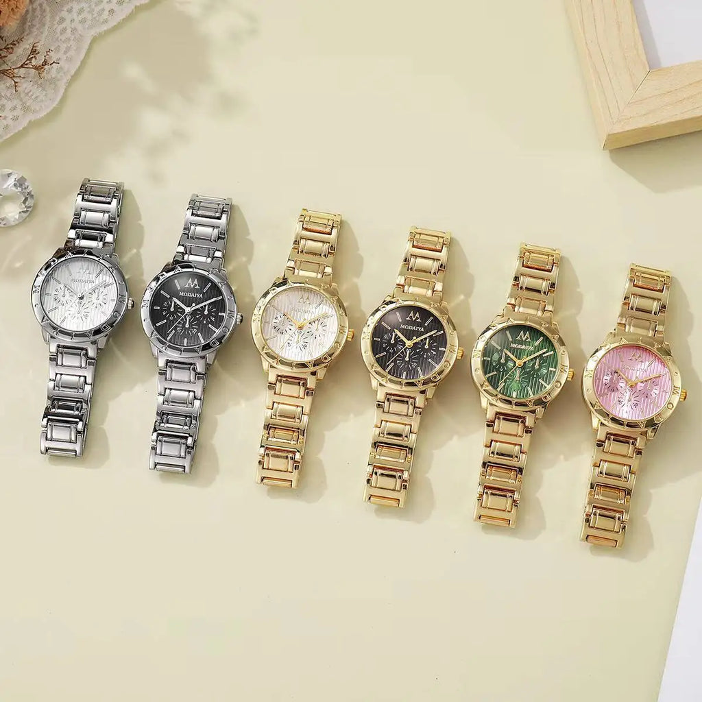 Luxury Stainless Steel Strap Women Watches Fashion Analog Quartz Wristwatches Reloj Mujer