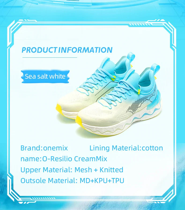 2024 New Style Color O-Resilio CreamMix Road Running Shoes for Man Lightweight Cushioning Men Training Outdoor Sneakers
