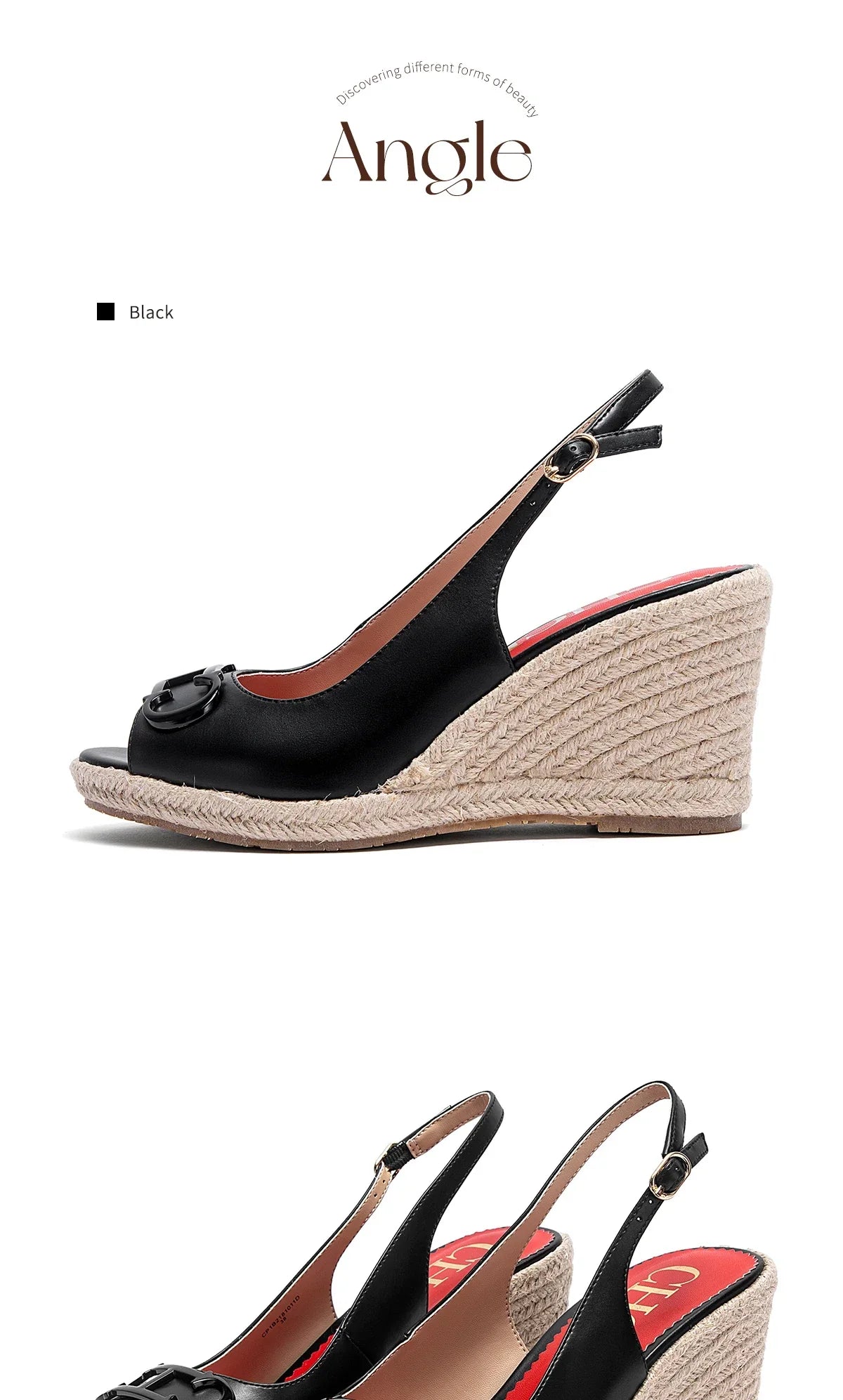 Women's Sandals Summer New Wedge Fish Mouth High Heel Open Toe Platform Summer Formal Shoes 8.5cm