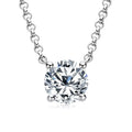 1CT 2CT 3CT Certified Moissanite Pendant Necklace For Women S925 Sterling Silver Solitaire Drop Necklaces Jewelry Gift