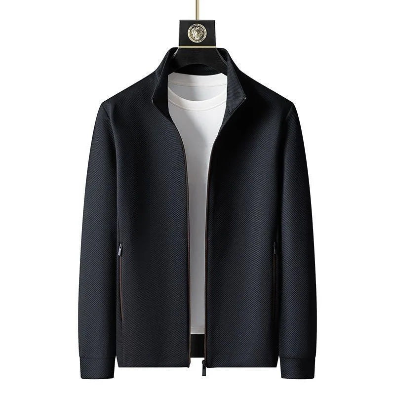 Spring and Autumn New Sportswear Suit Men's Casual Breathable High-end Jacket Trousers Stand-up Collar Zipper Open Mens Clothes