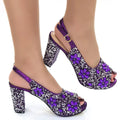 Wedding High Heel Sandals Full Diamond Design