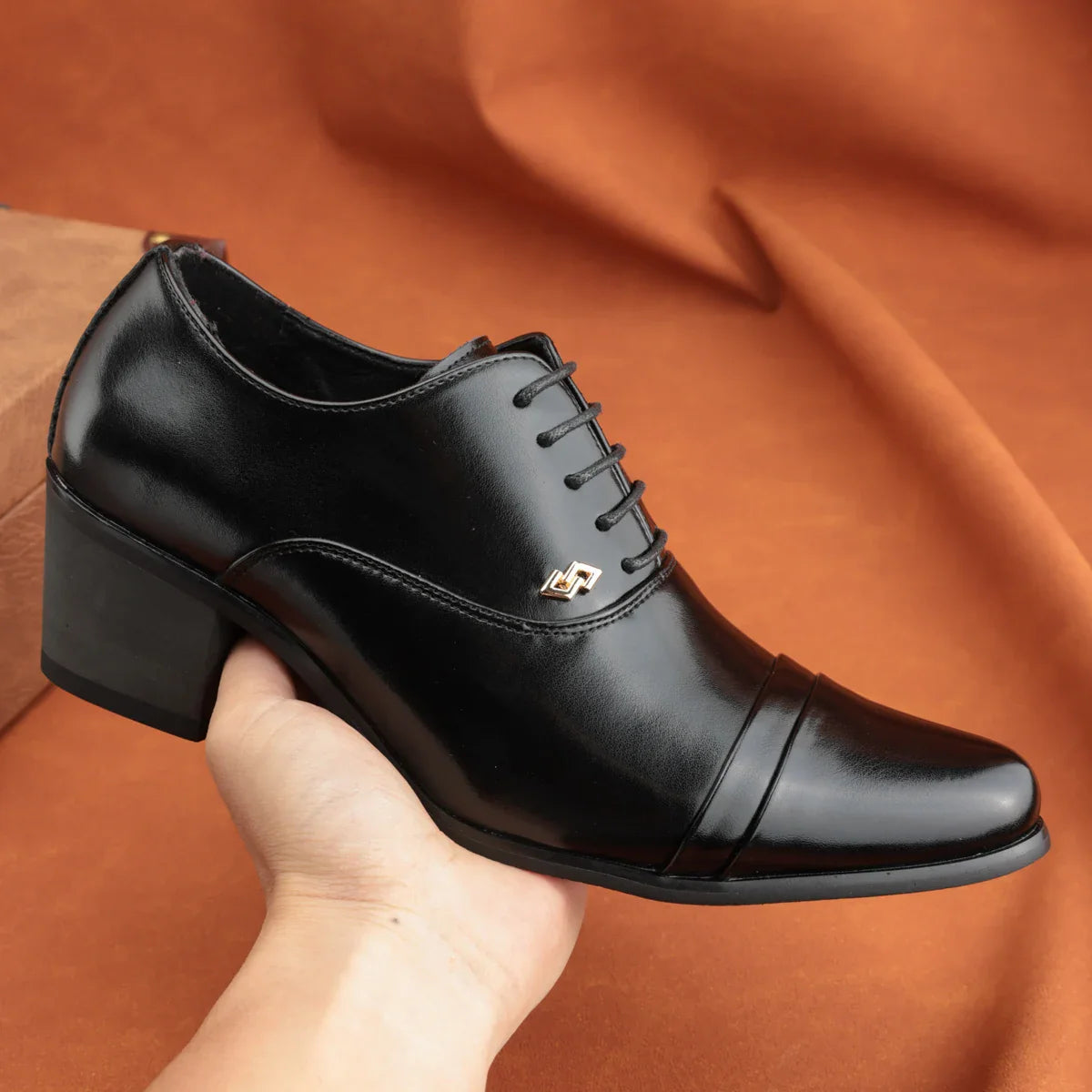 Trendy Men's Casual Black Brown Lace Up Oxford Cuban Shoes Gentleman Business Flats Dress Homecoming Footwear Zapatos Hombre
