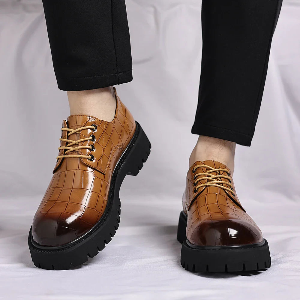 High Quality Oxford Leather Shoes Luxury Brand Leather Dress Shoe Breathable Solid Formal Casual Shoes Handmade Designer Shoes