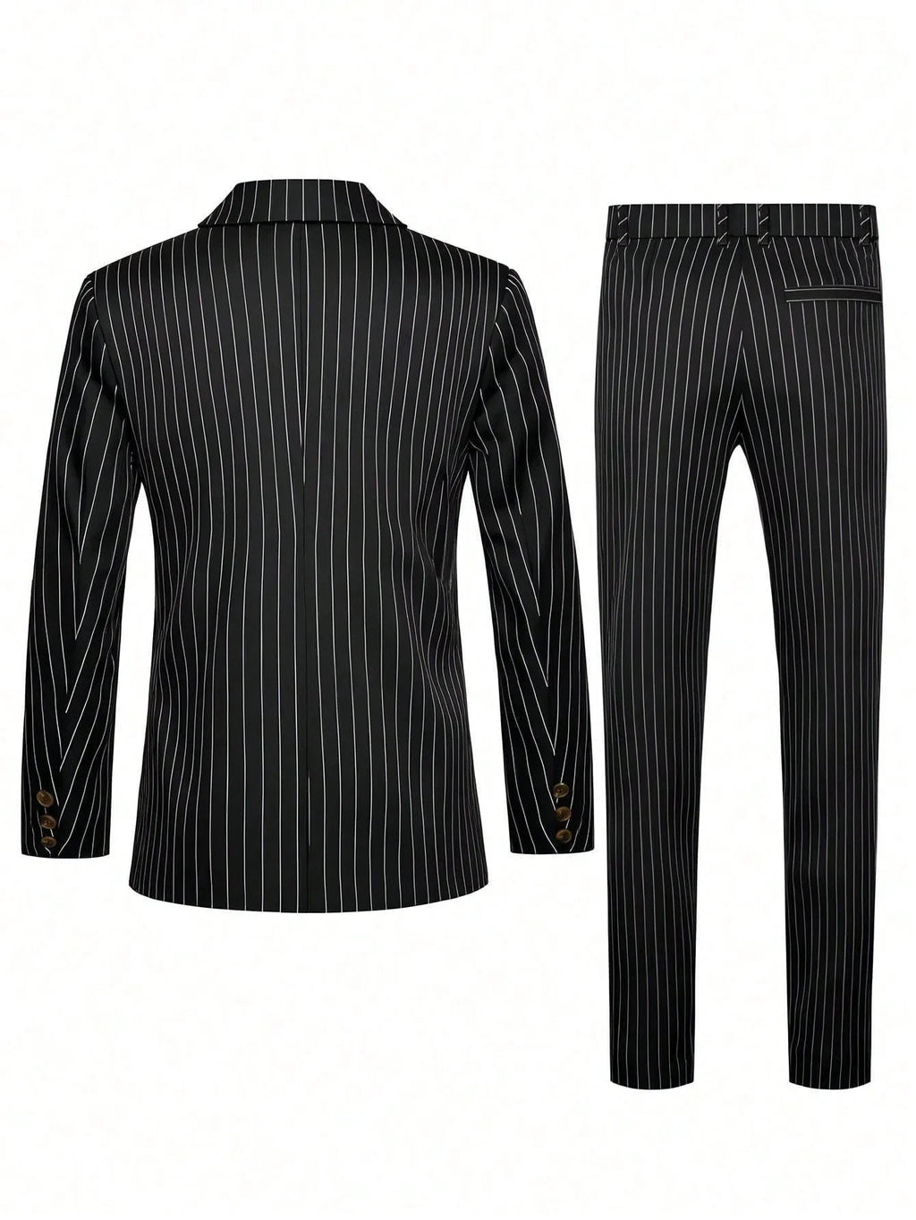High-quality European and American Men's Clothing, Formal Suits with Stripes, Trousers for Business, Formal Dinners, Weddings