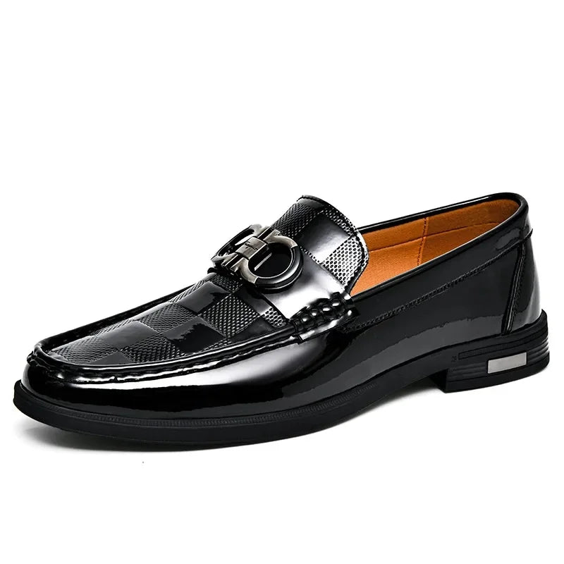 Fashionable Leather Men's Shoes – Casual Comfort Dress Footwear for Office & Events