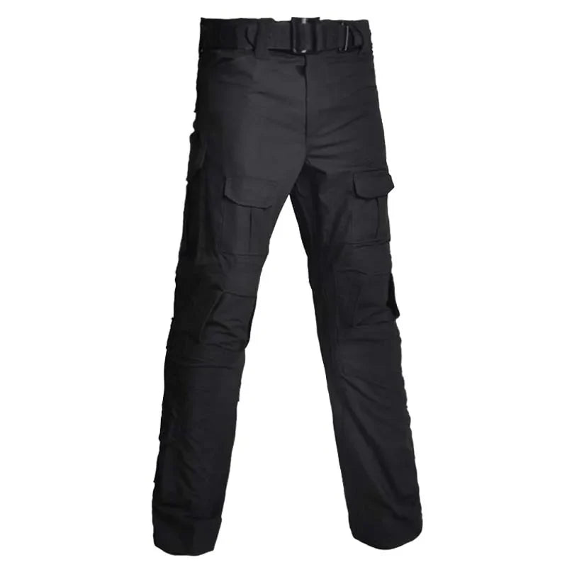Tactical Military Camo Pants Men Multi Pockets Cargo Trousers with Protective Knee Pads for Hunting Airsoft Wargame