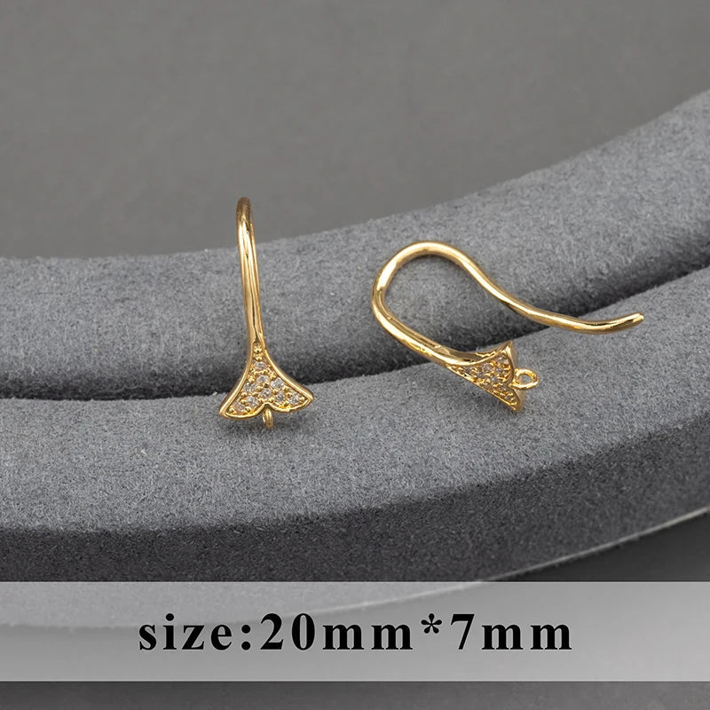 20pcs/lot M800 jewelry accessories,pass REACH,nickel free,18k gold plated,copper,connector,diy earrings,jewelry making