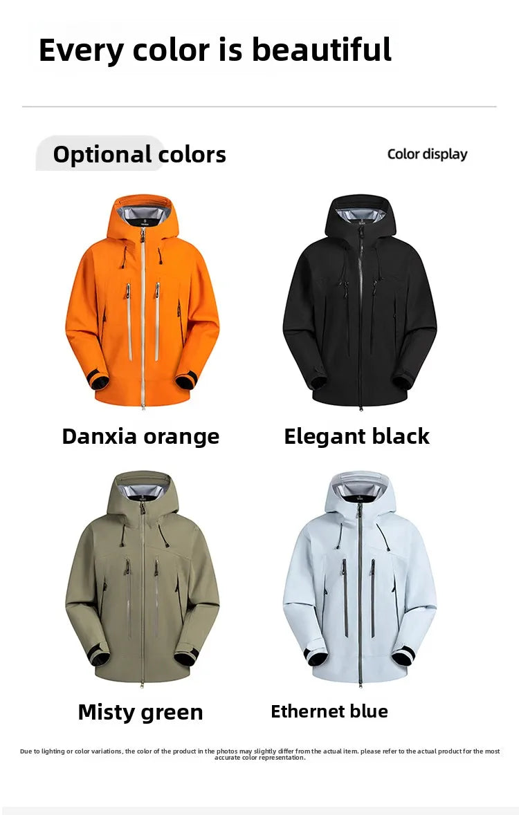 Spring Autumn Comfortable Waterproof Breathable Versatile Warm Jacket Couples Outdoor Cycling Sports Leisure Windproof Jacket