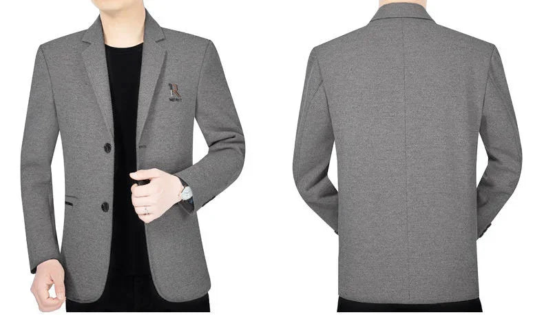 TFETTERS Brand 2026 Spring Business Blazer for Men Solid Autumn Casual Men's Jacket Blazer Fashion Single Breasted Suits Mens