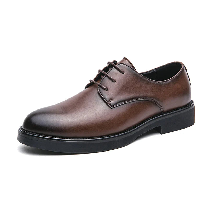 Trend Lace Up Shoes Wedding Dress Footwear Leisure Walk Office Flats New Business Formal Mens Oxford Shoes Leather Casual Shoes