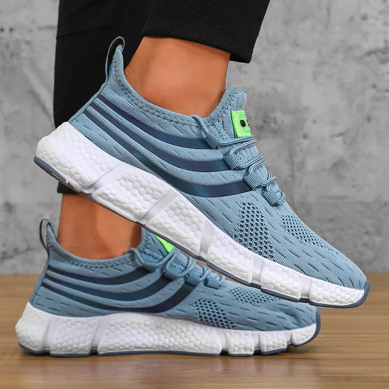 Men Casual Sports Shoes Breathable Lightweight Sneakers Anti-slip Flats Outdoor Running Walking Tenis Athletic Jogging Shoes