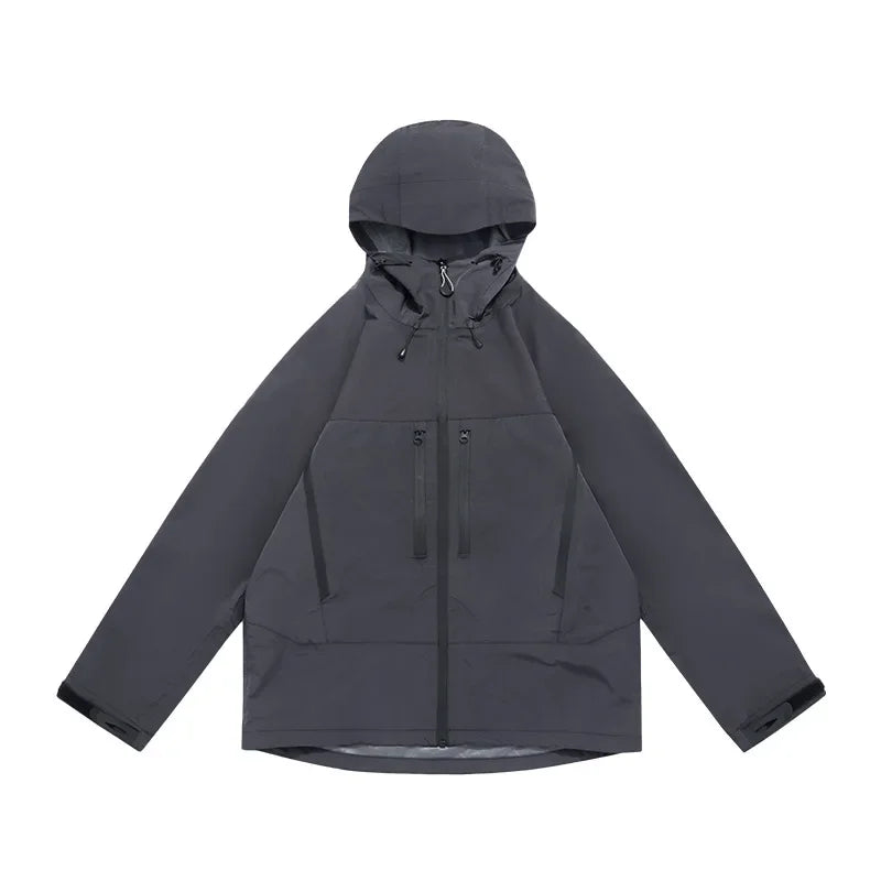 TripleGuard HardShell Sealed Outdoor Waterproof Jacket - Premium Multi-Pocket Heavy-Duty Mountain Utility Workwear Unisex