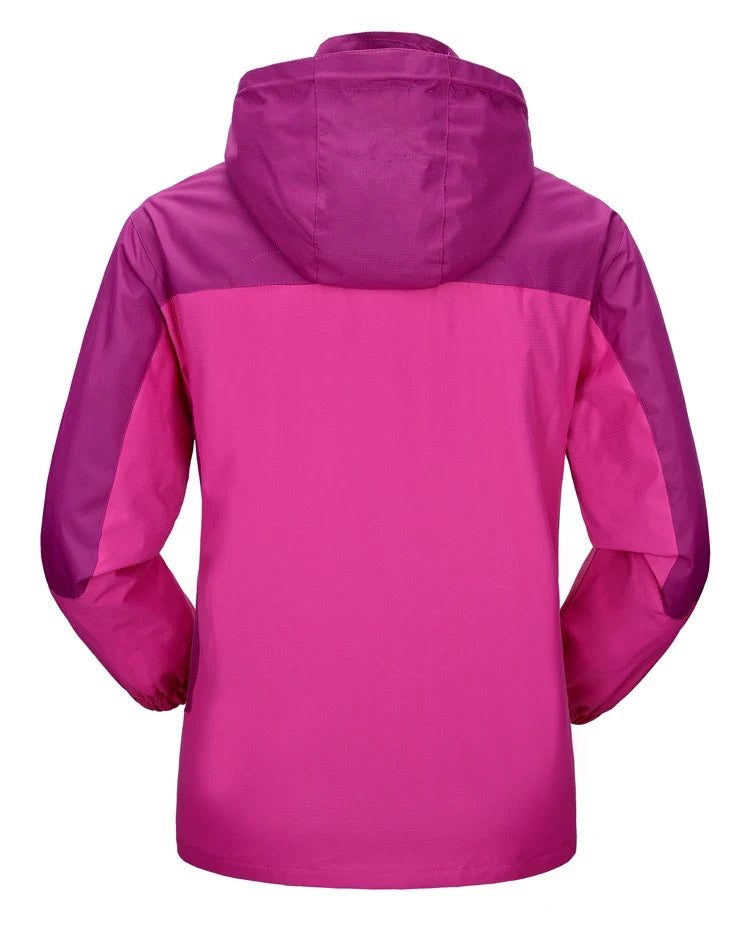 Women's Waterproof Hiking Jacket Windproof Windbreaker Camping Hunting Climbing Trekking Fishing Coat Outdoor Clothing