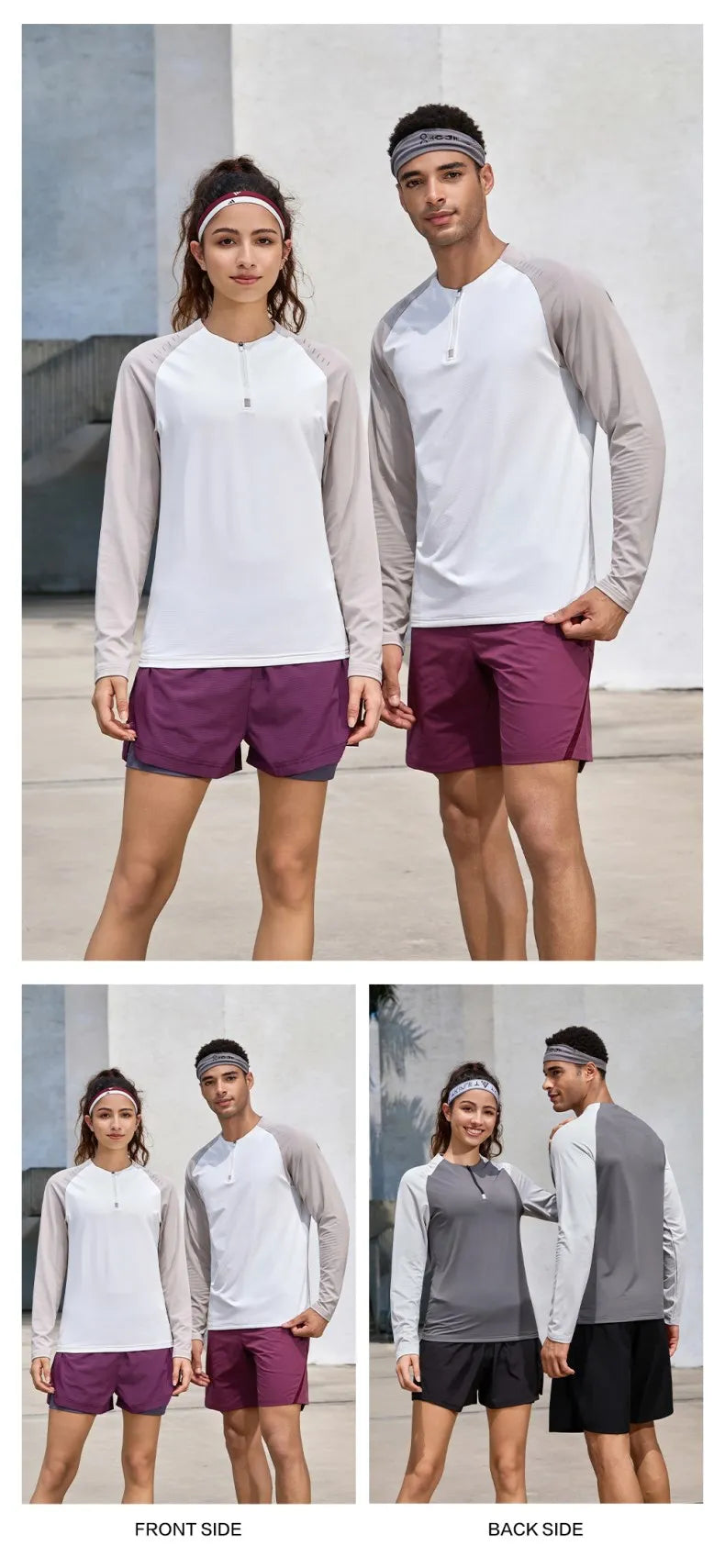 Outdoor Sports Stand-up Collar Long-sleeved Quick-drying Clothes Autumn Half-zipper Top Cycling Running Yoga Gym Fitness T-shirt