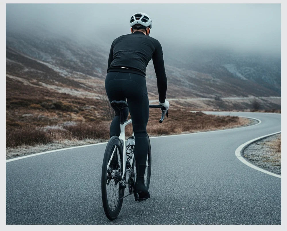 Men Cycling Jacket Winter Thermal Fleece Windbreaker UPF 50+ Sun Protection MTB Bicycle Clothing Bike Coat Riding Windproof