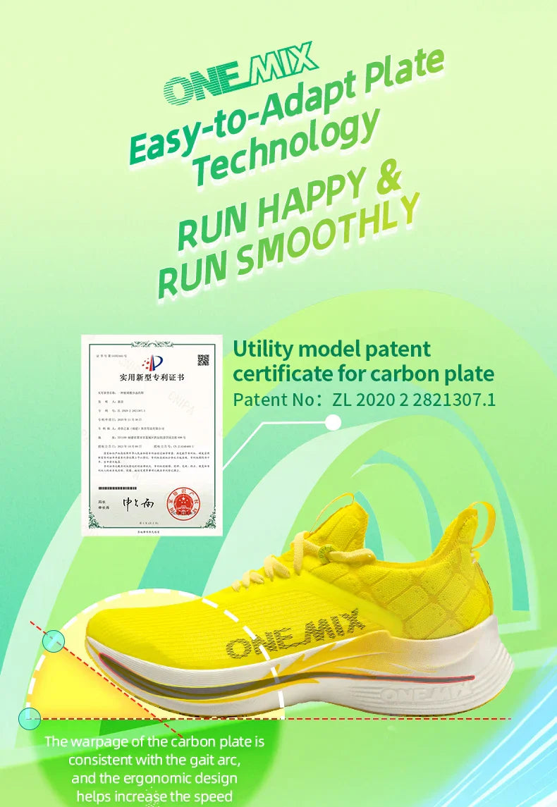 Carbon Plate Marathon Running Racing Shoes Professional Stable Support Shock-relief Ultra-light Rebound Sport Sneakers