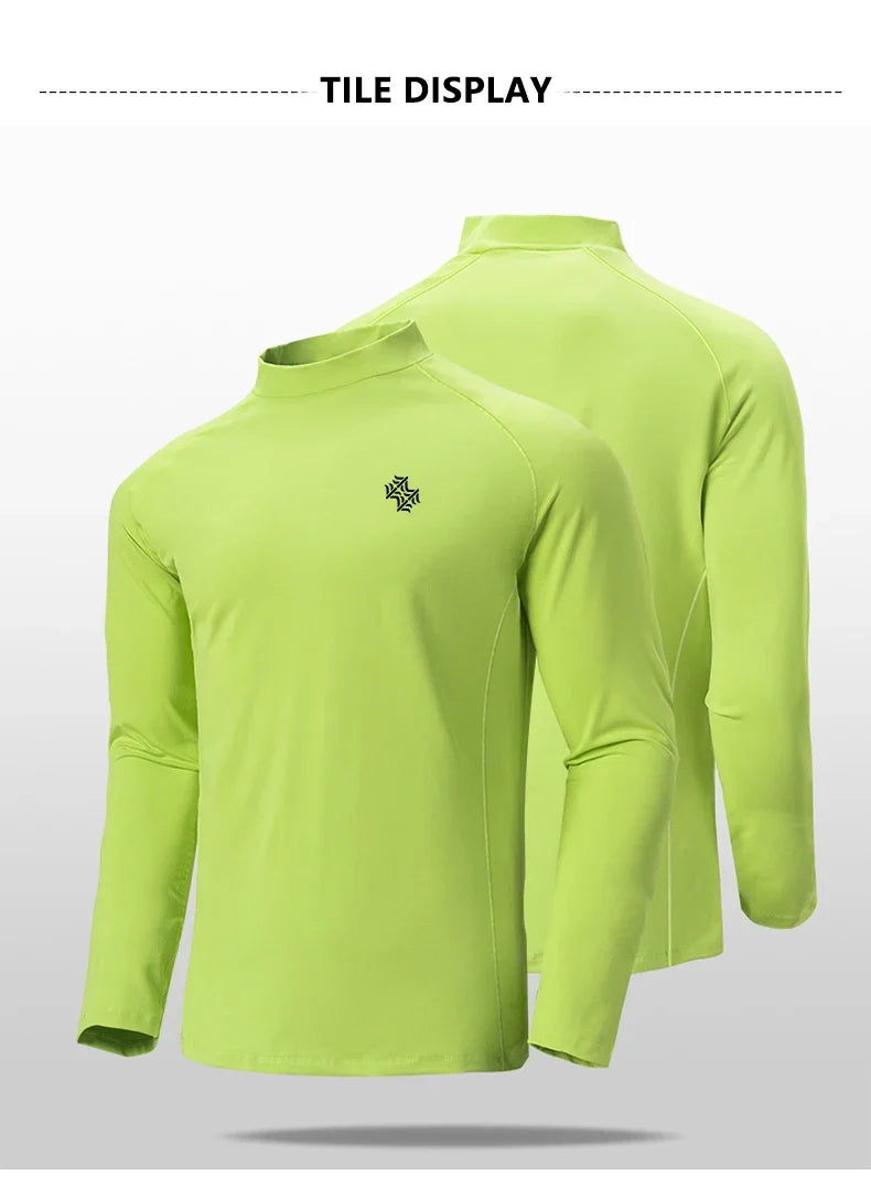 SBWL Men's High Quality Cycling Hiking Outdoor Sports Long Sleeve T-Shirt Leisure Speed Dry Running Fitness Sports Clothing Tops
