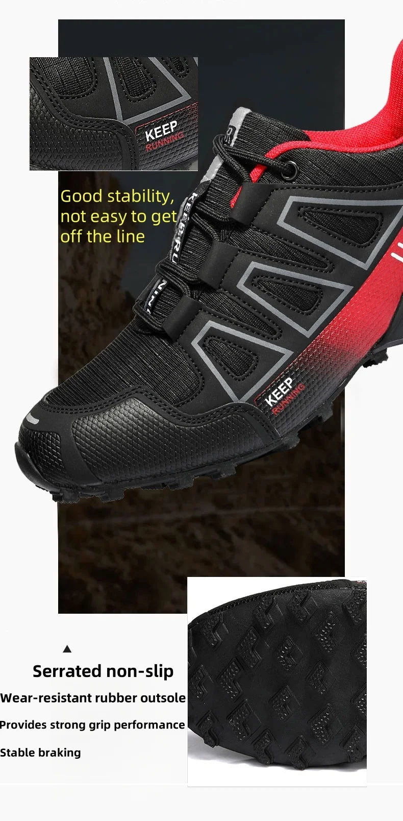Men's Waterproof Hiking Shoes, Outdoor Sports Shoes,Lace-up Hiking Shoes, Women's Hiking Shoes, Non-slip Tactical Hunting Shoes