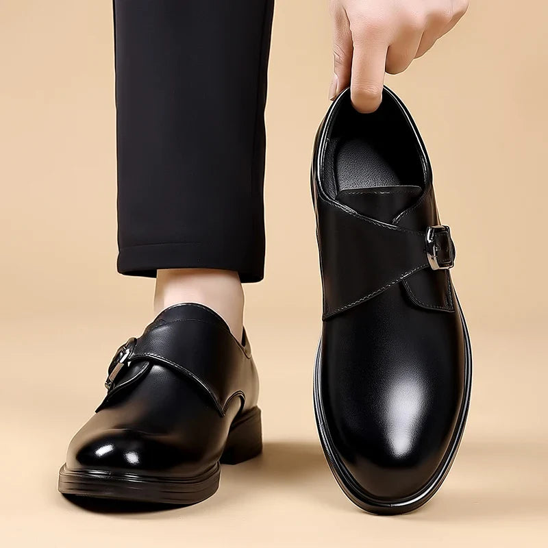 Classic Leather Men Loafers Fashion Man Casual Shoes Outdoor Slip on Flats Non-Slip Driving Shoe Business Moccasins Oxford Shoes
