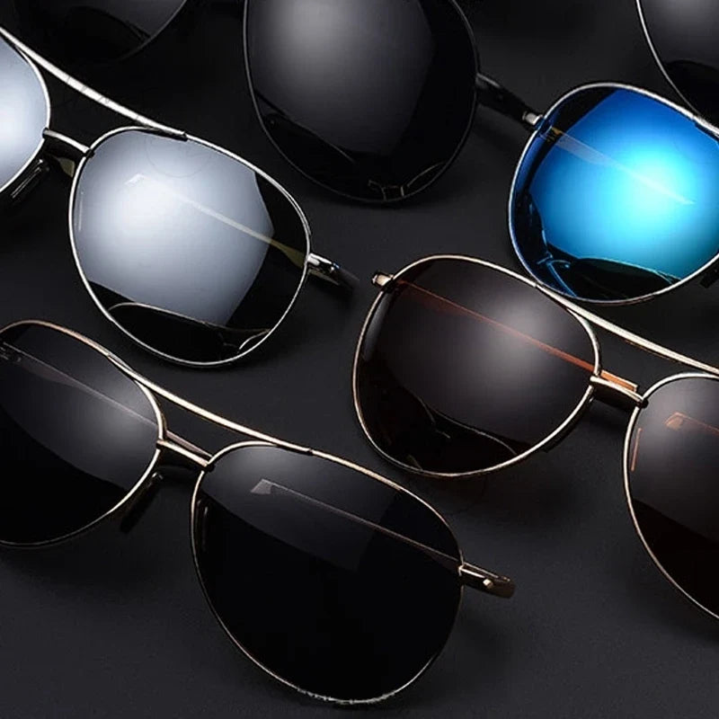 Classic Pilot Sunglasses Polarized Man Anti-Glare Safe Driving Glasses Woman Fishing Goggles Unisex UV400 Gafas De Sol