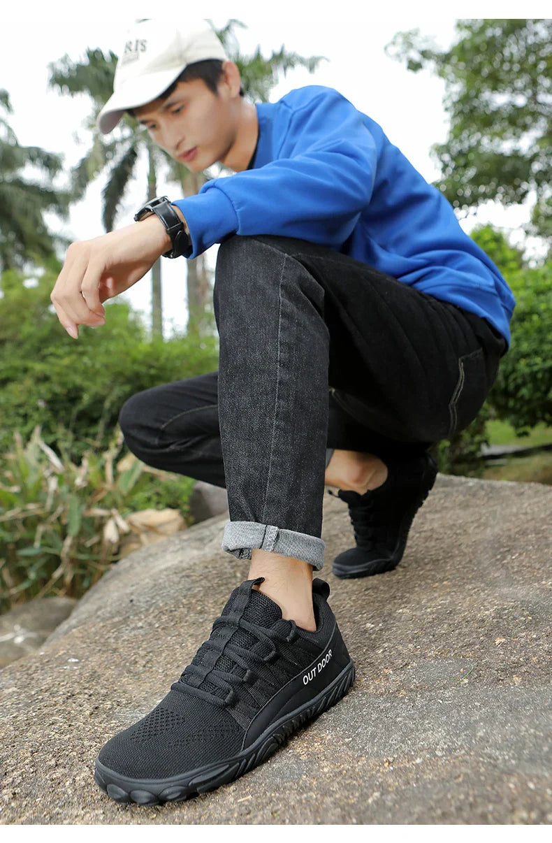 New Hiking Shoes, Plus Size, Couple Outdoor Sports Shoes, Wide Palm, Wide Last Shoes, Barefoot Casual Shoes, Indoor Yoga Fitness