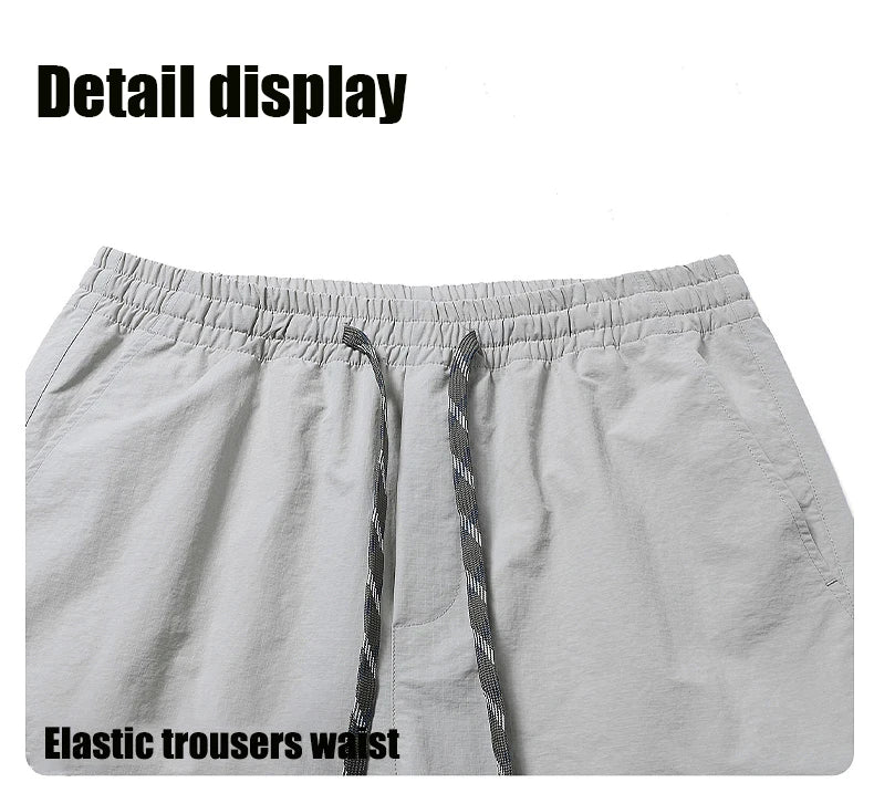 Hiking Men Pant Breathable Waterproof Trousers Elastic Waist Camping Pant Women Slant Pockets Travel Pant Outdoor Sports Pant