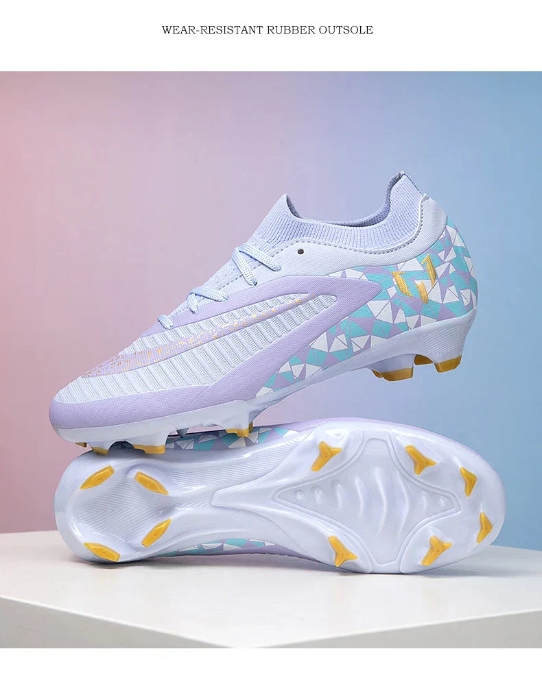 New Kid Match Boys Soccer Shoes Comfortable Outdoor Match Professional Football Boots Sneakers Non-Slip Sports Shoes Unisex