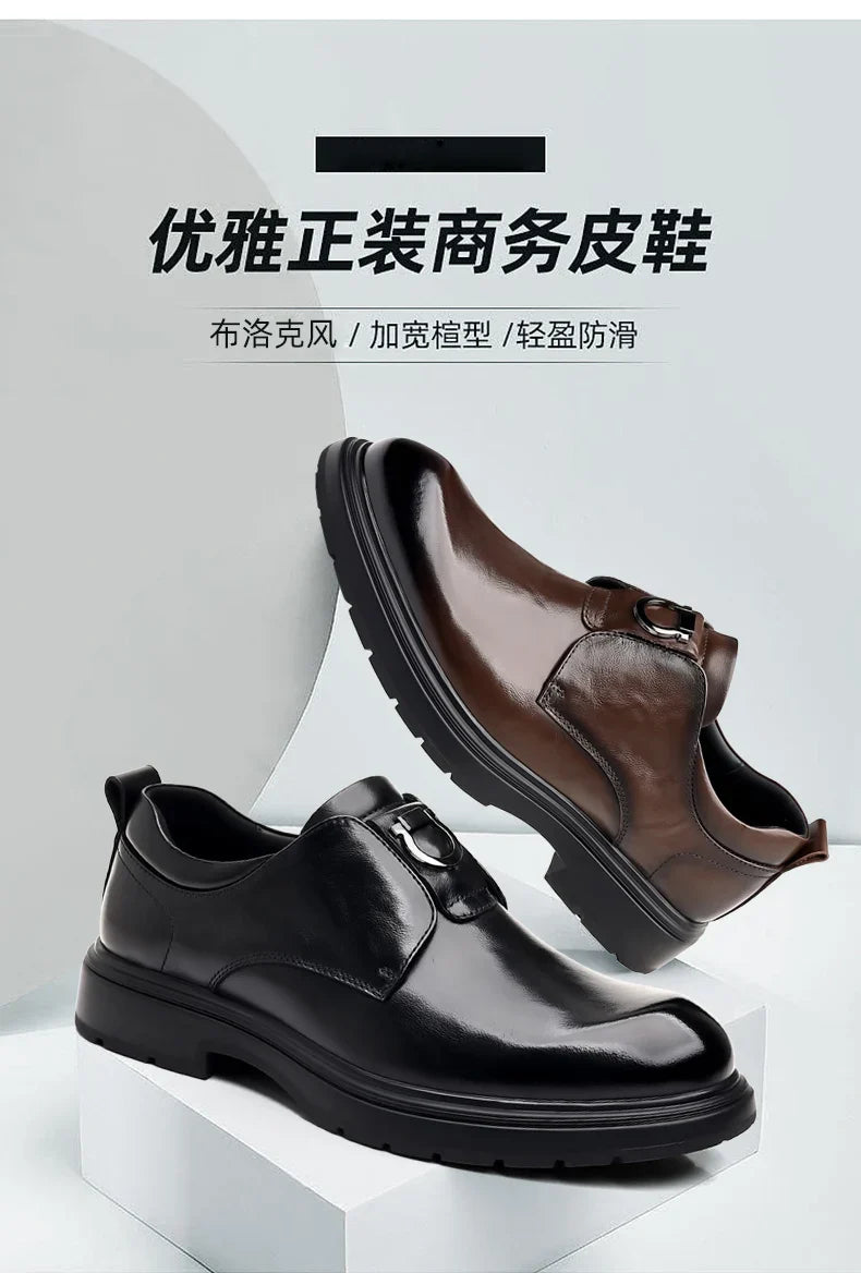 Business Men Shoes Patent Leather Man Brogues Shoes Fo Man Dress Shoe Loafers Pointed Toe Male Moccasins Plus Size Shoes for Men