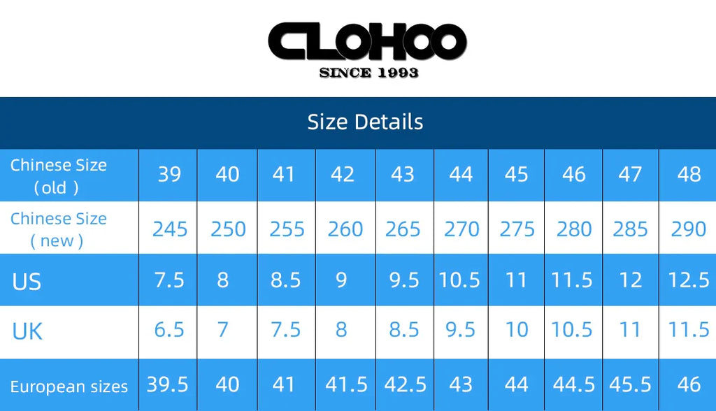 CLOHOO Men's Business Casual Shoes Handmade Layered Cowhide Rubber Bottom Leather Footwear for Office And Leisure