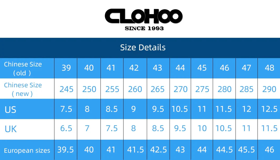 CLOHOO Men's Business Casual Shoes Handmade Layered Cowhide Rubber Bottom Leather Footwear for Office And Leisure