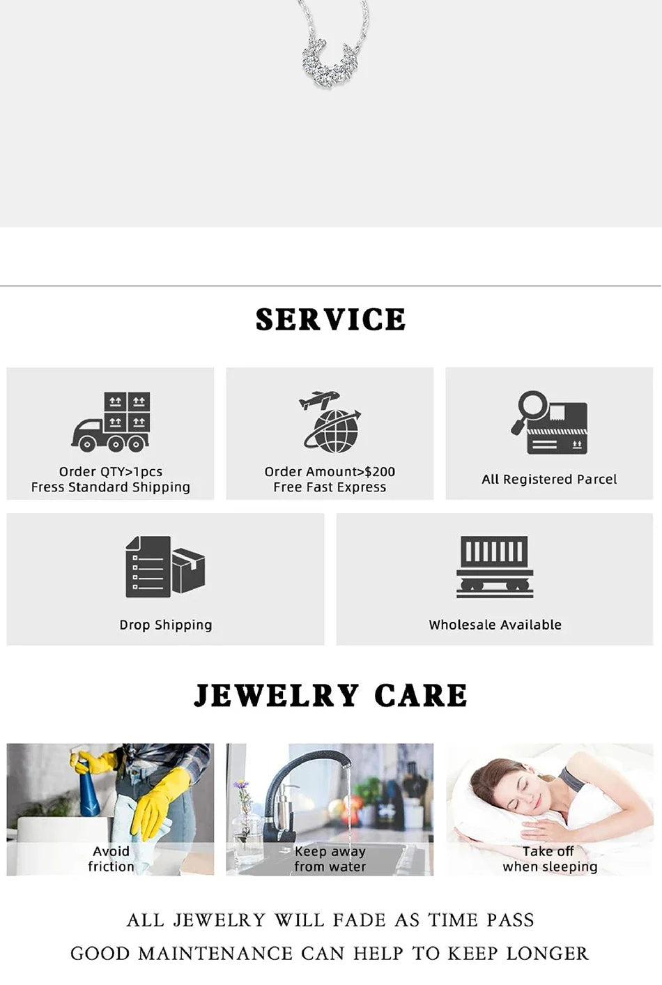 0.66CT Full Moissanite Necklace for Women S925 Pure Silver Moon Design Laboratory Diamond Pendant Fashion Luxury Jewelry