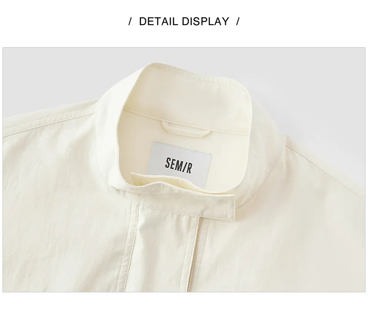 Women Jacket Solid Stand Collar Bubble Hem Oversize Dropped Shoulder Casual Style Autumn Outerwear Daily Wear 2026