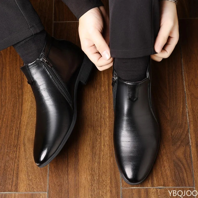 Men’s Elegant Minimalist Dress Shoes – Comfortable Formal Footwear (EU 40–48)