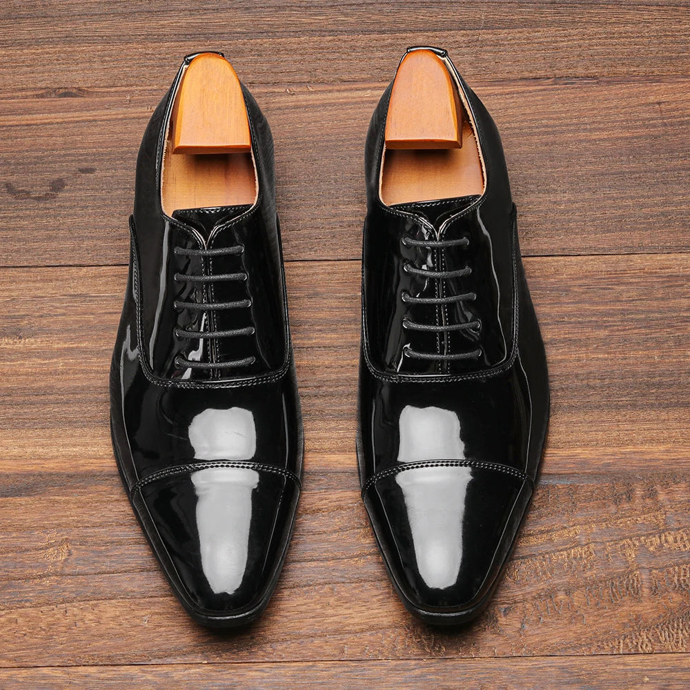 Men's Fashionable Comfortable Social Shoes – Leather Slip-On Dress Footwear EU 40–48
