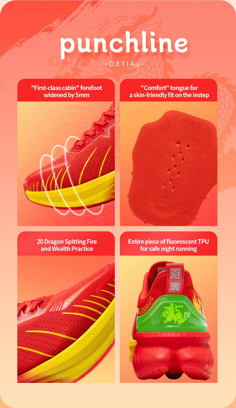 Running Shoes Reflective Red Bumper Elite Height Increasing Sport Shoes for Outdoor Breathable Mesh Walking Sneakrs Men