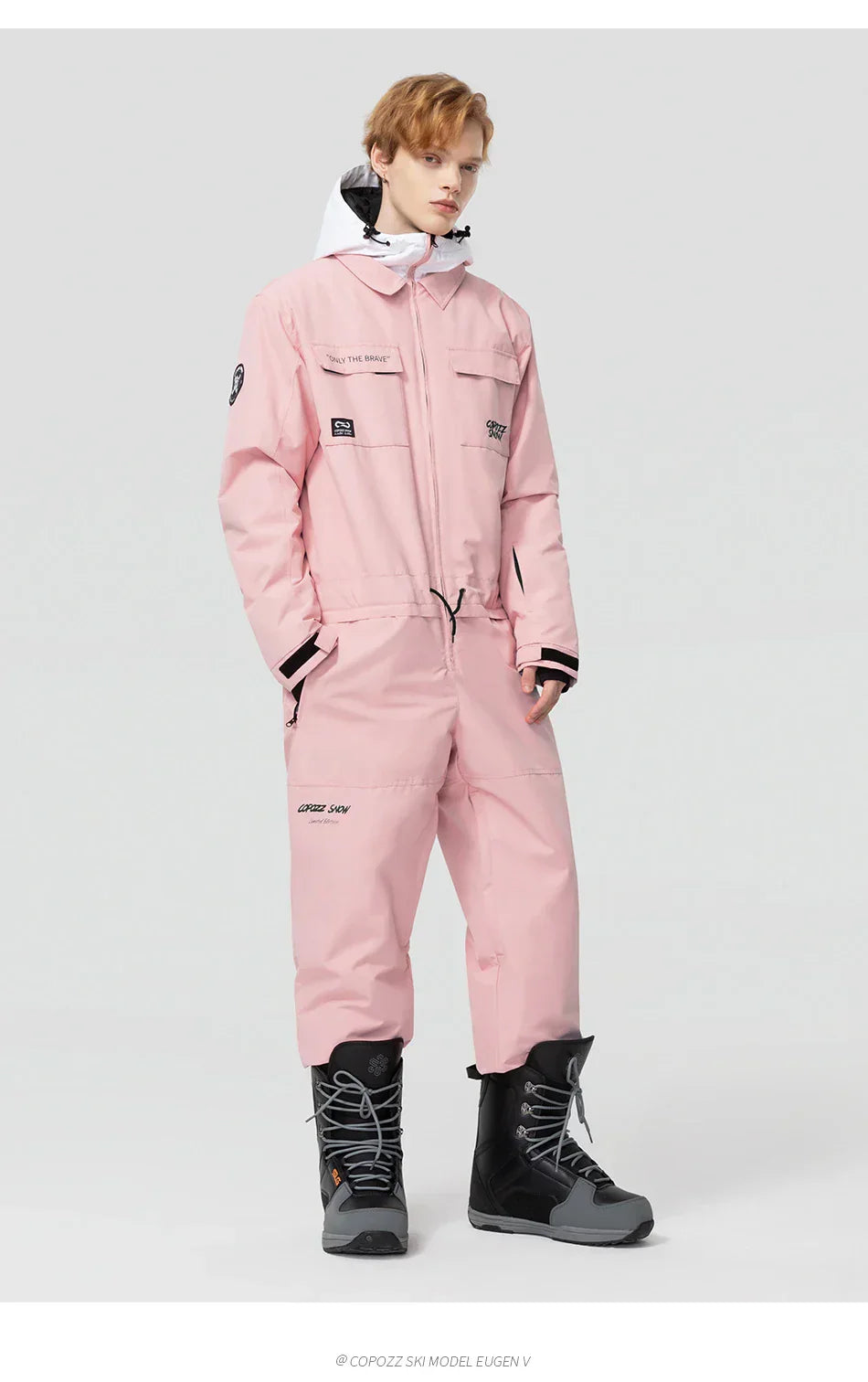 Thick Men Women One-Piece Ski Jumpsuit Outdoor Sports Snowboard Jacket Warm Jump Suit Waterproof Winter Clothes Overalls Hooded