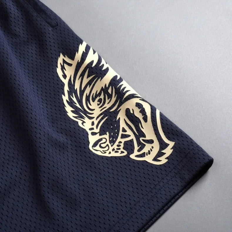 Mens Summer Streetwear Sports Casual Motorcycle Shorts Gym Fitness Mesh Quick Dry Running Beach Basketball Jogger Short Pants
