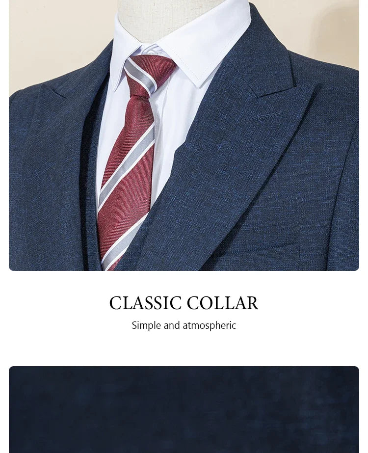 High Quality Dark green Male Groom Wedding Blazers Slim fit casual evening gown Business Office  Men's Suits