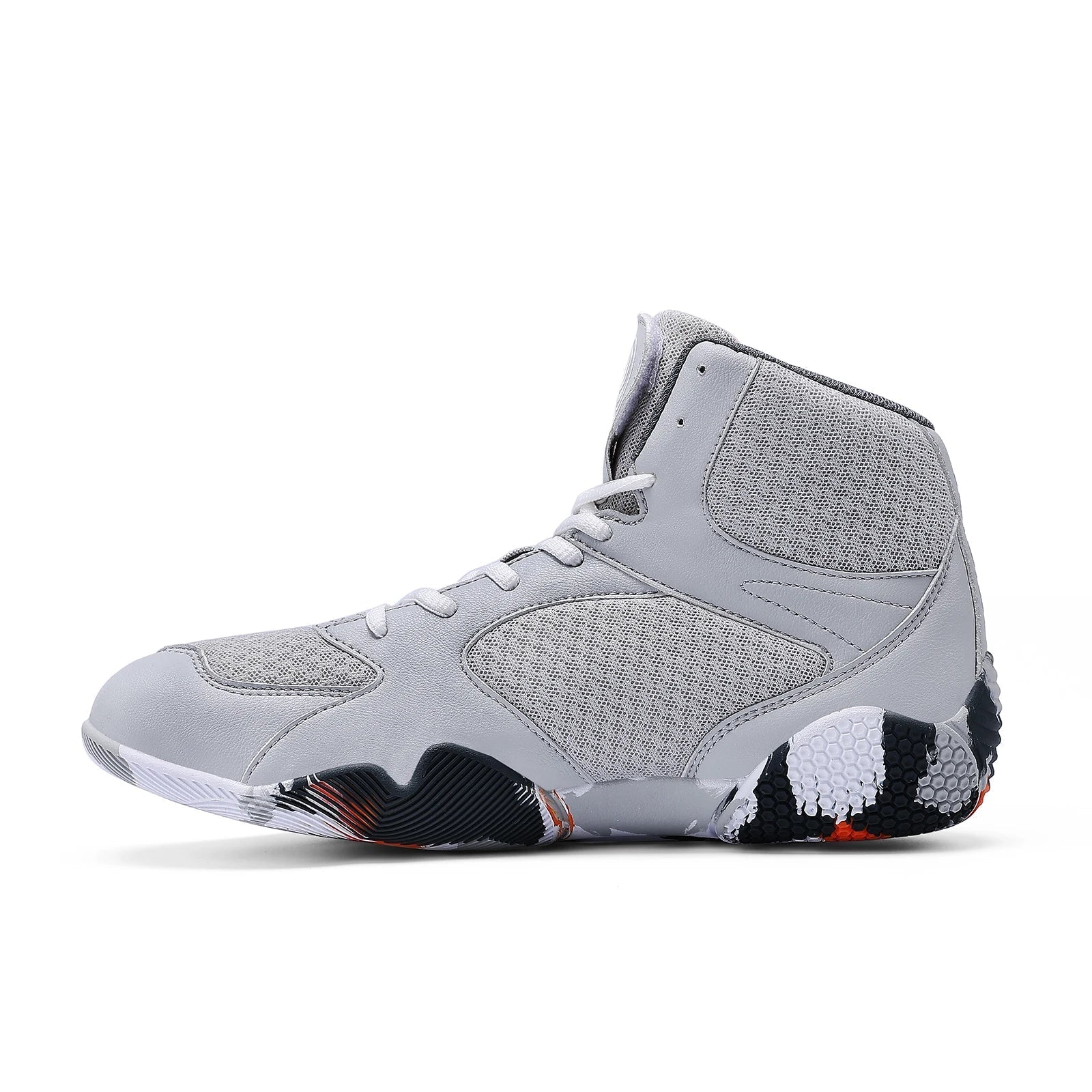 Professional Wrestling Boots Men's Lightweight Fighting Boxing Shoes High Quality Mesh Breathable Boxing Sneakers Big Size 40-50