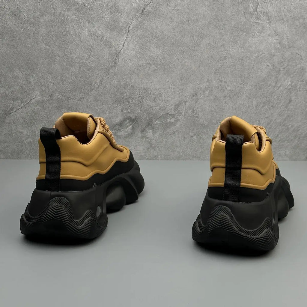Designer Style Men Shoes 2025 Autumn Fashion Comfortable Men's Thick Platform Sneakers Casual Shoes Sports Trainers Tenis