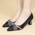Women Fashion High Quality Black Sexy High Heel Pumps for Party Lady Cute Night Club Blue Crystal Stiletto Heel Shoes A12