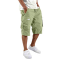 2026 NEW men loose straight pants Casual multi-pocket Shorts Summer Five-Inch Men's drawstring Sports cargo short