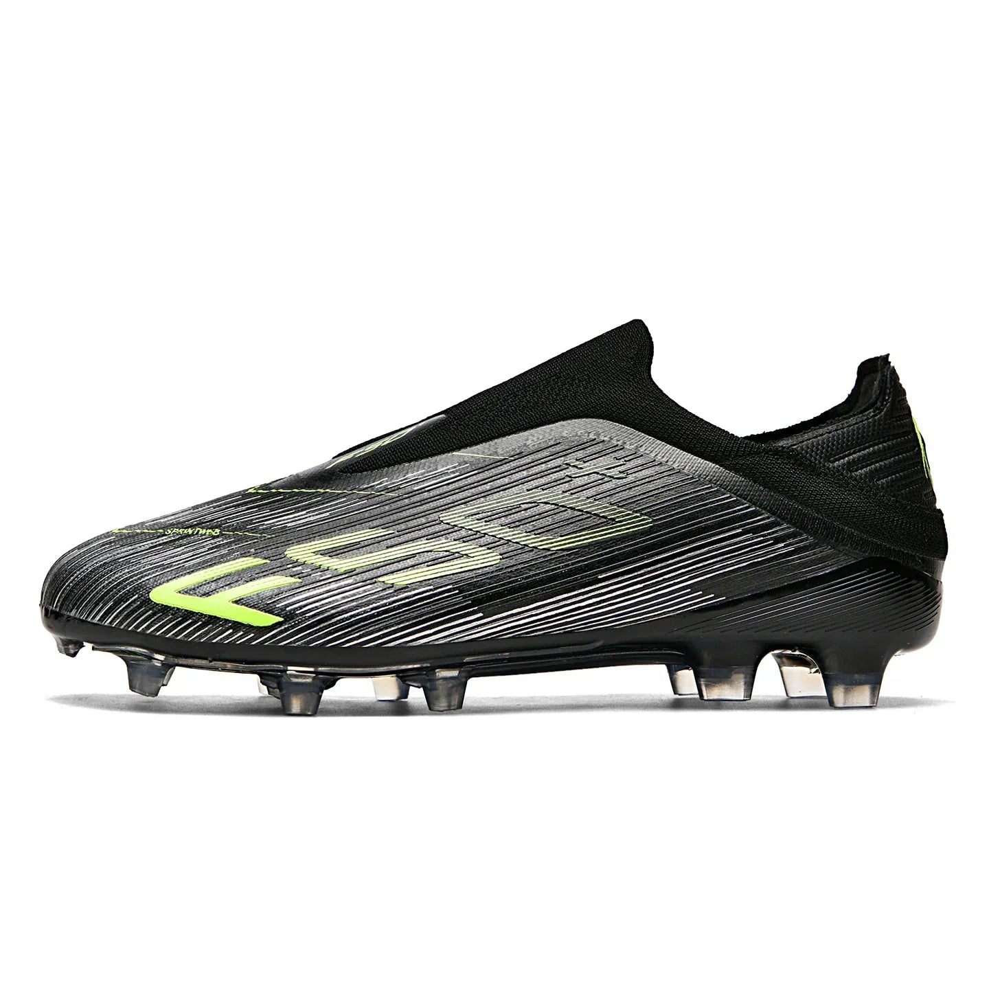 Without-lace F50+ Mens Soccer Shoes Boys Training Non-Slip Turf Soccer Cleats TF/FG Football Sneakers Chuteira Campo 35-45