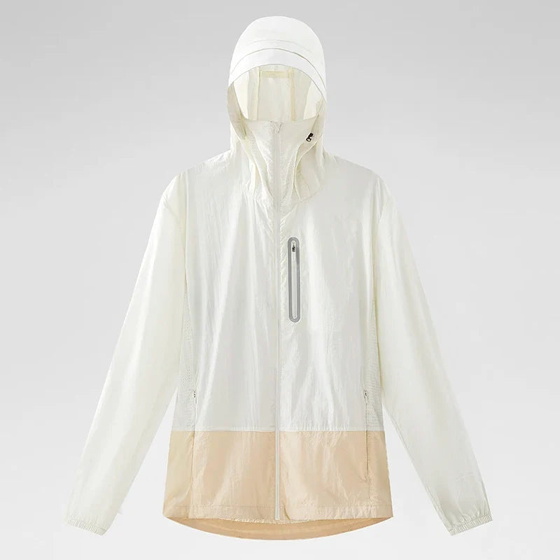 Unisex Waterproof Sun Protective Jacket UPF 50+ UV Blocking Quick-Dry Breathable Windbreaker for Hiking Camping Climbing