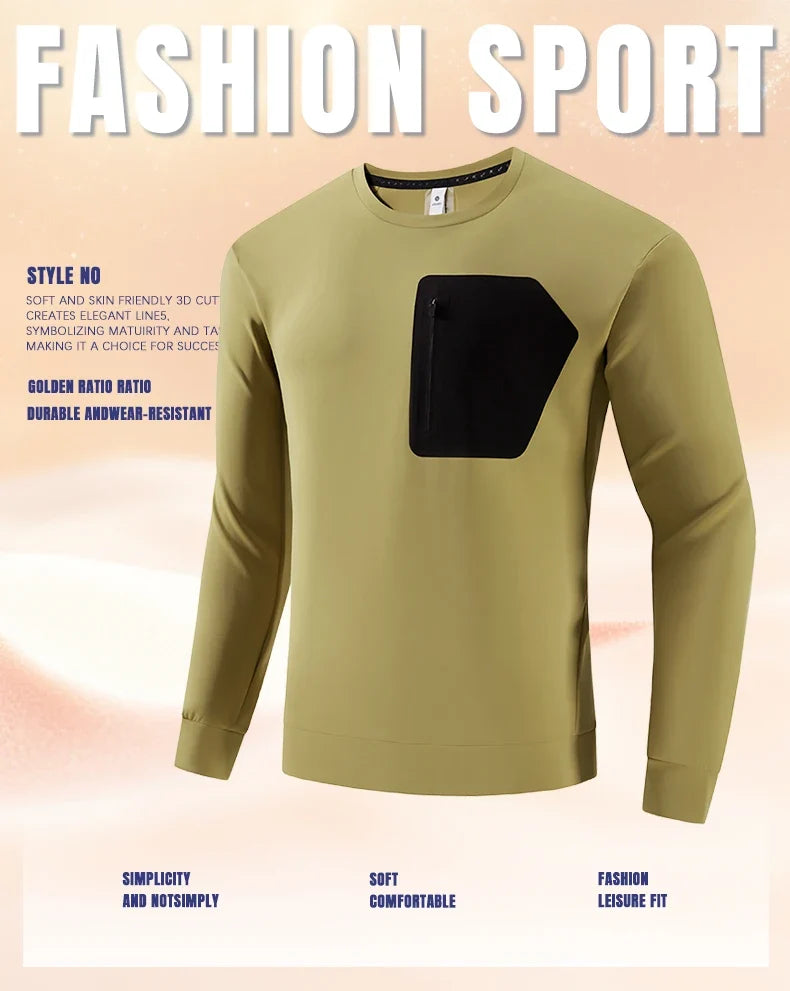 2026 spring high quality outdoor sports running cycling mountaineering long sleeve T-shirt sports lining base shirt Tops