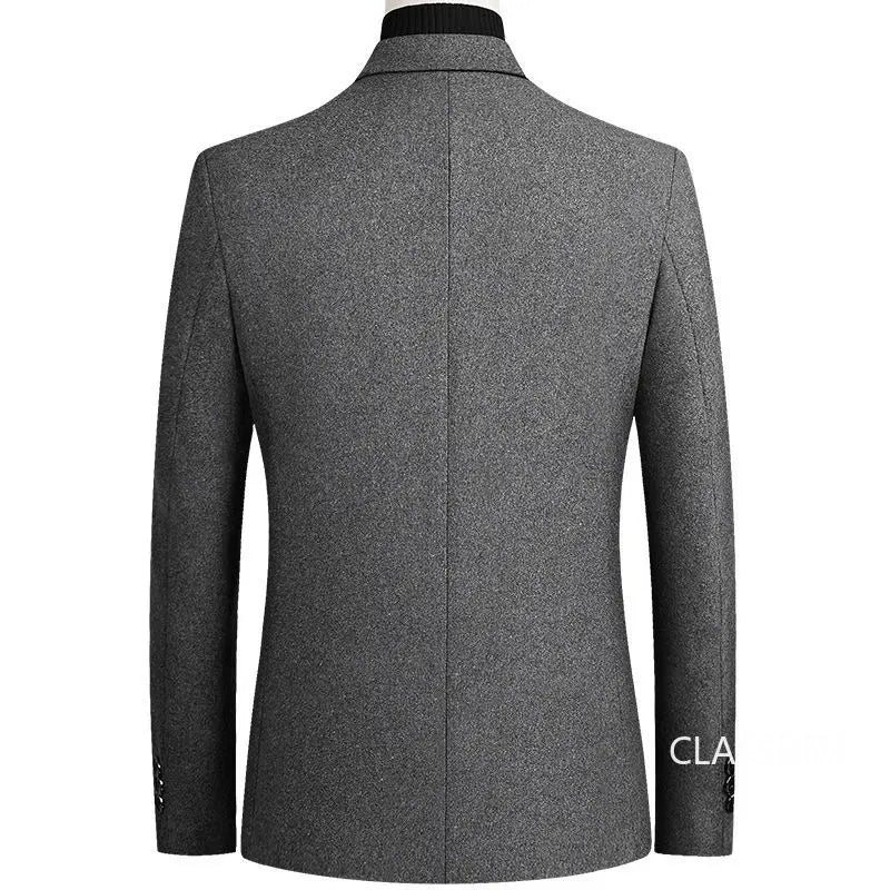 New Spring Men Cashmere Blazers Suits Jackets Business Casual Wool Suit Coats Quality Male Slim Fit Blazers Jackets Coats 4XL