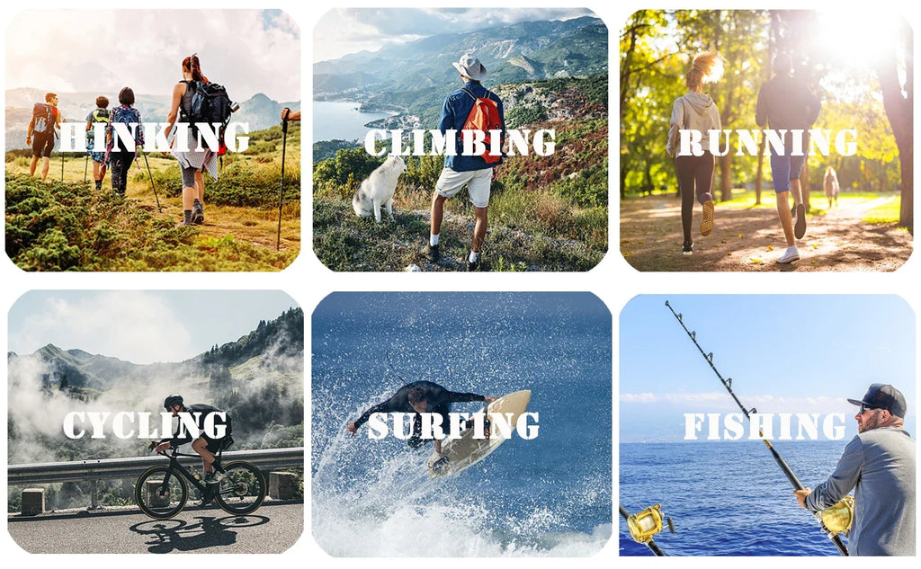 UPF 50+ Quick Dry T-Shirts Mens Long Sleeve UV Protection Shirt 1/4 Zip Running Tee Hiking Fishing Lightweight T Tops