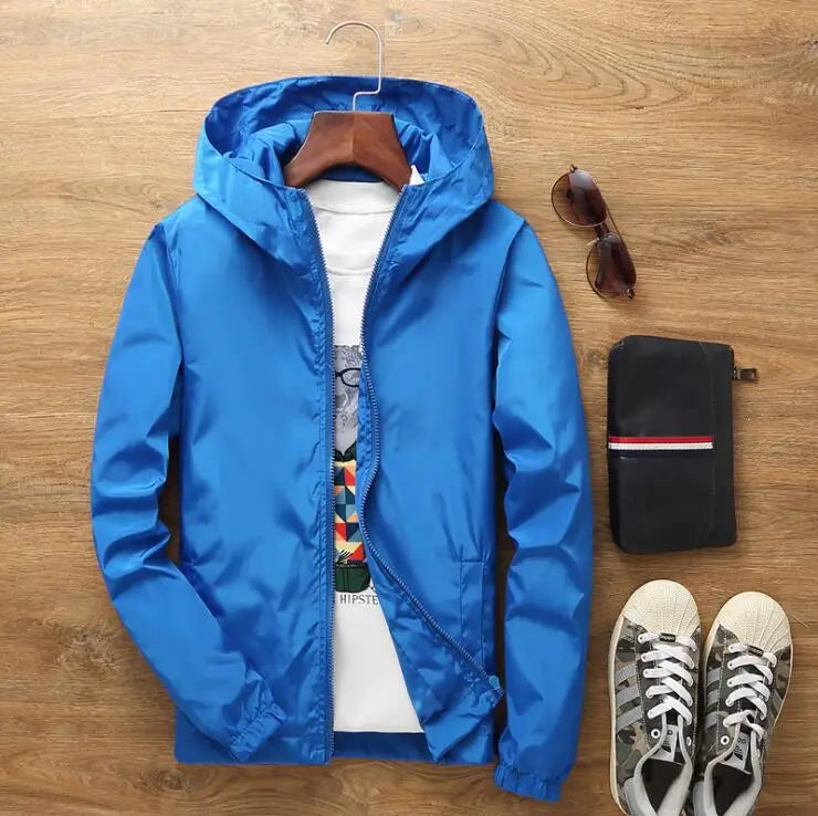 Hardcore Jacket Windbreaker Pilot Coat Men's Zipper Bomber Jackets Waterproof Quick Drying Sport Outwear 6XL
